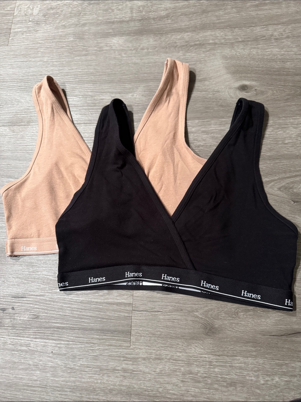 Hanes Maternity Nursing Crossover Bralettes